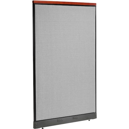 Interion By Global Industrial Interion Deluxe Electric Office Partition Panel, 48-1/4inW x 77-1/2inH, Gray 277553EGY